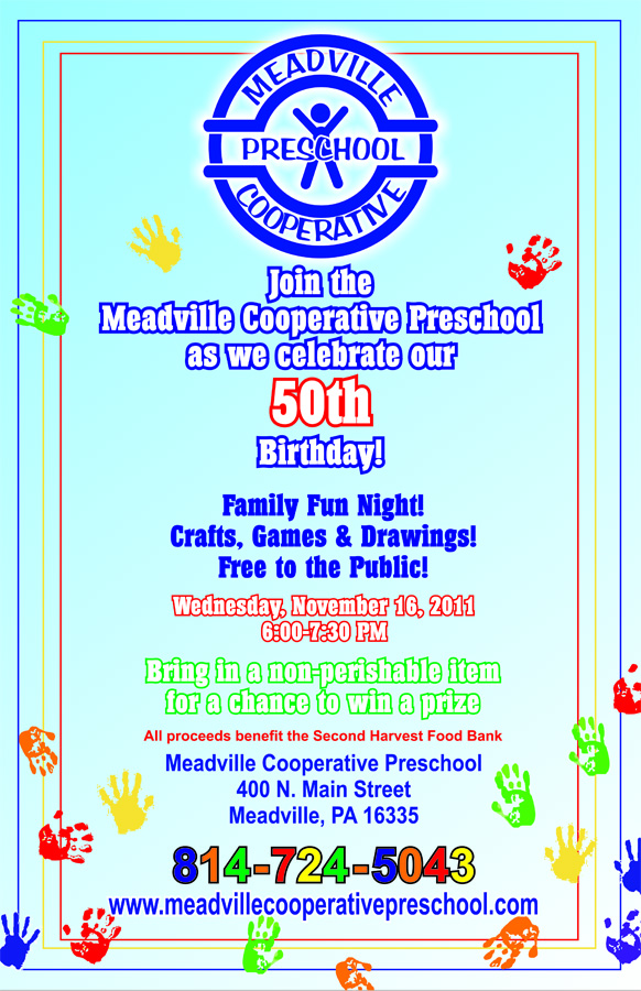 Poster.cdr Meadville Preschool Open House
